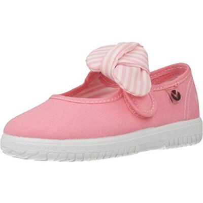 victoria Merceditas Unisex Ojalá Lona & Tira Adherente & Lazo Rayas 105110 para Niños Flamingo 18 victoria Merceditas Unisex Ojalá Lona & Tira Adherente & Lazo Rayas 105110 para Niños Flamingo 18