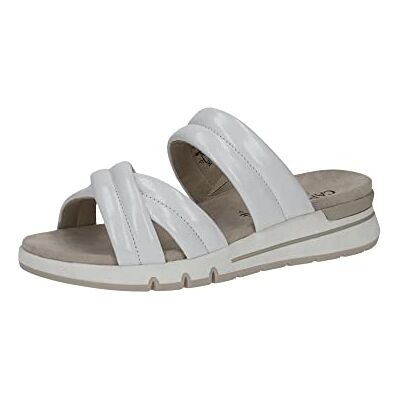 CAPRICE , Sandalias planas Mujer, Blanco (White Rose), 36 EU Ancho CAPRICE , Sandalias planas Mujer, Blanco (White Rose), 36 EU Ancho