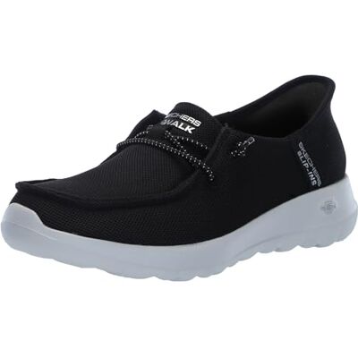 Skechers Go Walk Joy Moc Zapatillas Informales Tipo mocasín para Mujer, sin Cordones, diseño de Manos Libres, Negro/Blanco, 38 EU Skechers Go Walk Joy Moc Zapatillas Informales Tipo mocasín para Mujer, sin Cordones, diseño de Manos Libres, Negro/Blanco, 38 EU