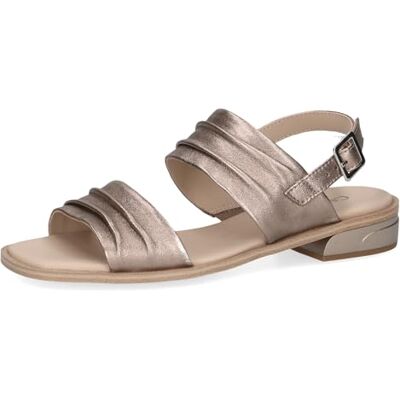 CAPRICE Mujer , Sandalias Planas, Gris Pardo metálico, 39 EU CAPRICE Mujer , Sandalias Planas, Gris Pardo metálico, 39 EU
