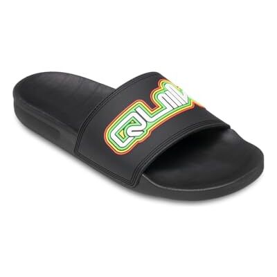 Quiksilver Sandalia Rivi para hombre, color negro/rasta, 42 EU, Black Rasta, 42 EU Quiksilver Sandalia Rivi para hombre, color negro/rasta, 42 EU, Black Rasta, 42 EU