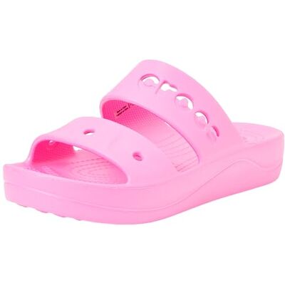 Crocs Mujer Via Platform Sandal Sandalia, Electric Pink, 39/40 EU Crocs Mujer Via Platform Sandal Sandalia, Electric Pink, 39/40 EU