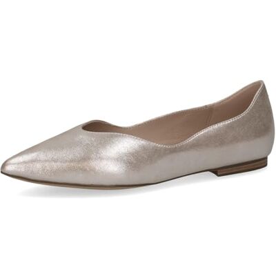CAPRICE Bailarinas de Piel para Mujer, Gris Topo, 38 EU CAPRICE Bailarinas de Piel para Mujer, Gris Topo, 38 EU