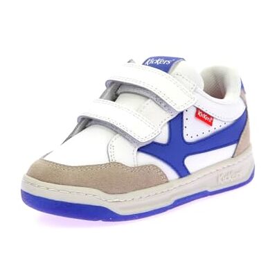 Kickers Kick Kagal, Zapatillas Unisex niños, Blanco Rotura Azul, 33 EU Kickers Kick Kagal, Zapatillas Unisex niños, Blanco Rotura Azul, 33 EU
