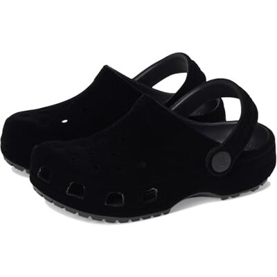 Crocs Classic Velvet Clog T, Zuecos Unisex niños, Negro, 20/21 EU Crocs Classic Velvet Clog T, Zuecos Unisex niños, Negro, 20/21 EU