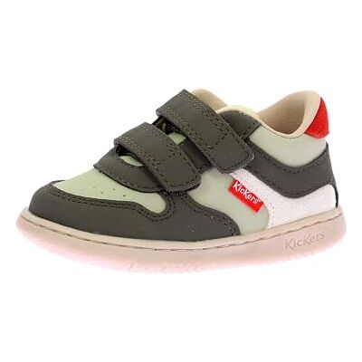 Kickers Kickmotion, Zapatillas Unisex niños, Caqui, 20 EU Kickers Kickmotion, Zapatillas Unisex niños, Caqui, 20 EU