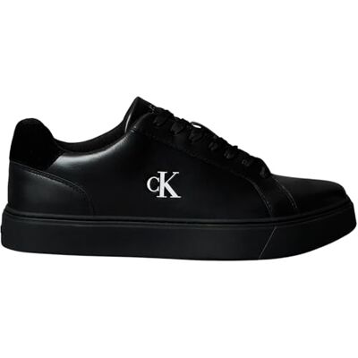 Calvin Sneaker con Suela Cupsole Hombre Classic Laceup de Piel, Negro (Triple Black), 46 Calvin Sneaker con Suela Cupsole Hombre Classic Laceup de Piel, Negro (Triple Black), 46