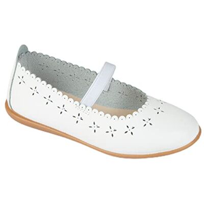 Conguitos Bailarinas De Niña Piel Lavable En para Niña (Blanco/Talla 35) Conguitos Bailarinas De Niña Piel Lavable En para Niña (Blanco/Talla 35)
