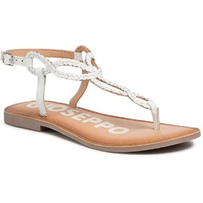 GIOSEPPO Sandalias de Tiras Trenzadas Blancas para Mujer Fyffe GIOSEPPO Sandalias de Tiras Trenzadas Blancas para Mujer Fyffe