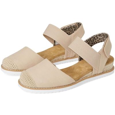 Skechers Desert Kiss-Sun Shining Zapatos planos tipo bailarina para mujer, Natural, 37.5 EU Skechers Desert Kiss-Sun Shining Zapatos planos tipo bailarina para mujer, Natural, 37.5 EU