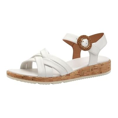 Tamaris 1-28129-44, Sandalias Planas Mujer, Blanco, 39 EU Tamaris 1-28129-44, Sandalias Planas Mujer, Blanco, 39 EU