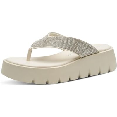 MARCO TOZZI Pantolette , Mula Mujer, Crema, 37 EU MARCO TOZZI Pantolette , Mula Mujer, Crema, 37 EU