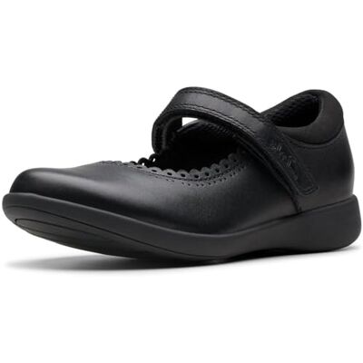 Clarks Premium Girl'S Etch Pure K, Black, 18 EU Clarks Premium Girl'S Etch Pure K, Black, 18 EU