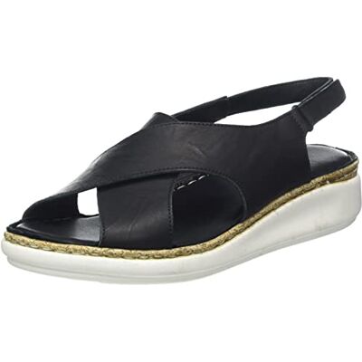 Andrea Conti Sandalias de tacón para mujer, Negro, 41 EU Andrea Conti Sandalias de tacón para mujer, Negro, 41 EU