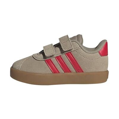 Adidas Unisex bebé VL Court 3.0 Shoes Infants, Blanch Cargo/Pure Ruby/Gold Met., 22 EU Adidas Unisex bebé VL Court 3.0 Shoes Infants, Blanch Cargo/Pure Ruby/Gold Met., 22 EU