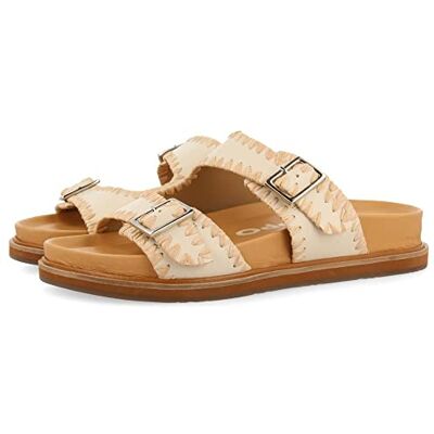 GIOSEPPO Sandalias Off-White Tipo Bio con Hebillas para Mujer pancas GIOSEPPO Sandalias Off-White Tipo Bio con Hebillas para Mujer pancas