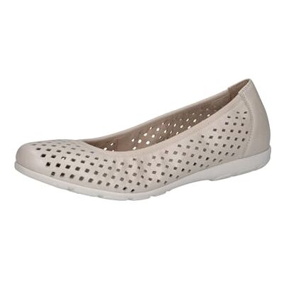CAPRICE Damen , Zapatos Tipo Ballet Mujer, Blanco Roto Perla, 40 EU CAPRICE Damen , Zapatos Tipo Ballet Mujer, Blanco Roto Perla, 40 EU