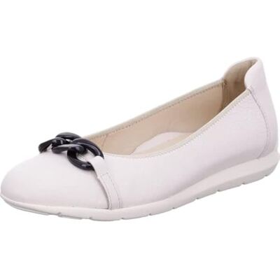 ARA Cerdeña, Zapatos Tipo Ballet Mujer, Crema, 38.5 EU ARA Cerdeña, Zapatos Tipo Ballet Mujer, Crema, 38.5 EU