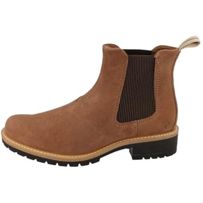 ECCO Botas Elaina Chelsea para mujer, marrón claro, 40 EU ECCO Botas Elaina Chelsea para mujer, marrón claro, 40 EU