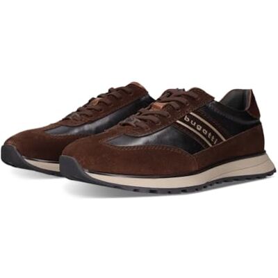 bugatti Zapatillas para Hombre -44, marrón Oscuro/Gris Oscuro, 44 bugatti Zapatillas para Hombre -44, marrón Oscuro/Gris Oscuro, 44