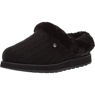 Skechers Keepsakes Ice, Pantuflas Mujer, Black, 38 EU Skechers Keepsakes Ice, Pantuflas Mujer, Black, 38 EU
