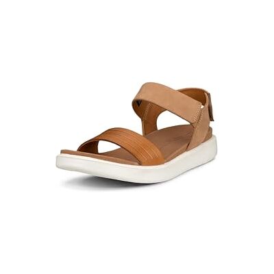 ECCO FLOWTW, Sandalias con Punta Abierta Mujer, Marrón (Lion/Cashmere 51323), 38 EU ECCO FLOWTW, Sandalias con Punta Abierta Mujer, Marrón (Lion/Cashmere 51323), 38 EU