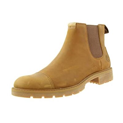 Timberland Elmhurst Chelsea Basic Botas de Moda para Hombre, Marrón (Md Brown Full Grain), 43 EU Timberland Elmhurst Chelsea Basic Botas de Moda para Hombre, Marrón (Md Brown Full Grain), 43 EU