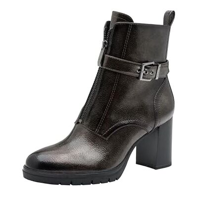Tamaris Damen Boot Heel , Botas Cortas al Tobillo Mujer, Gris Peltre, 37 EU Tamaris Damen Boot Heel , Botas Cortas al Tobillo Mujer, Gris Peltre, 37 EU