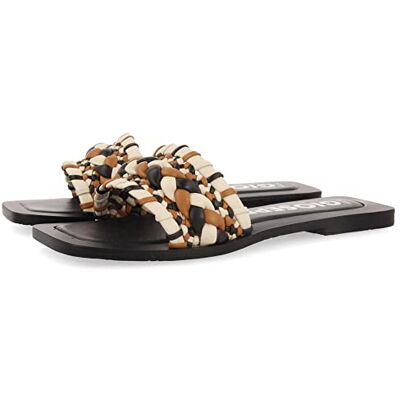 GIOSEPPO Sandalias Planas de Pala con Trenzado Multicolor para Mujer egleny GIOSEPPO Sandalias Planas de Pala con Trenzado Multicolor para Mujer egleny