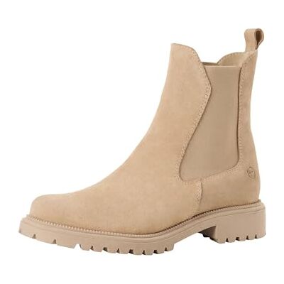 Tamaris Damen Chelsea , Botas Estilo Mujer, Beige, 38 EU Tamaris Damen Chelsea , Botas Estilo Mujer, Beige, 38 EU