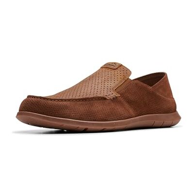 Clarks Flexway Easy, Mocasín Hombre, Gamuza marrón Oscuro, 39.5 EU Clarks Flexway Easy, Mocasín Hombre, Gamuza marrón Oscuro, 39.5 EU