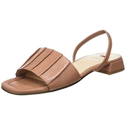 HÖGL Sandalia de tacón Serena para mujer, almendra, 38.5 EU Ancho HÖGL Sandalia de tacón Serena para mujer, almendra, 38.5 EU Ancho