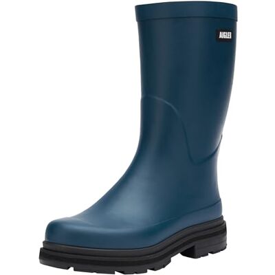 Aigle Botas Mid Rain Medium Rain para hombre, tormenta, azul, 42 EU Aigle Botas Mid Rain Medium Rain para hombre, tormenta, azul, 42 EU