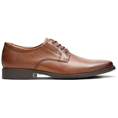 Clarks Hombre Tilden Plain Oxford, Marrón (Dark Tan Leather 350), 40 EU Clarks Hombre Tilden Plain Oxford, Marrón (Dark Tan Leather 350), 40 EU
