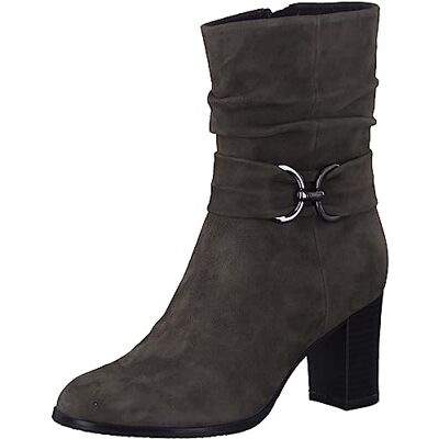CAPRICE , Botines de tacón con cordones para Mujer, Gris (Stone Suede), 38.5 EU CAPRICE , Botines de tacón con cordones para Mujer, Gris (Stone Suede), 38.5 EU