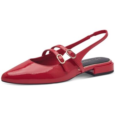 MARCO TOZZI Bailarinas para Mujer , Patente, Talla 42 EU, Patente Rojo., 42 EU MARCO TOZZI Bailarinas para Mujer , Patente, Talla 42 EU, Patente Rojo., 42 EU