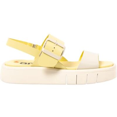 ART Malaga, Sandalias Planas Mujer, Pale Yellow-Cream, 42 EU ART Malaga, Sandalias Planas Mujer, Pale Yellow-Cream, 42 EU
