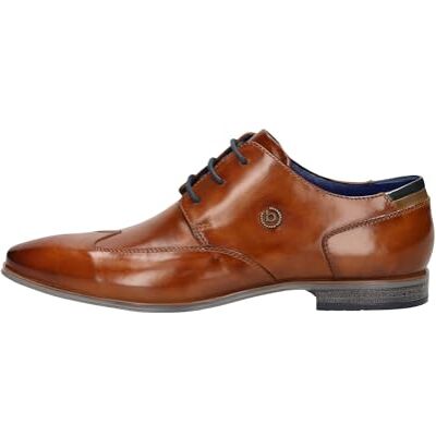 bugatti 311-A311R, Cordones de Negocios Hombre, coñac, 44 EU bugatti 311-A311R, Cordones de Negocios Hombre, coñac, 44 EU