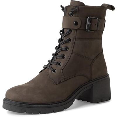 MARCO TOZZI Botas de mujer con cordones , color antracita N.C, 41 EU, Anthracite N C, 41 EU MARCO TOZZI Botas de mujer con cordones , color antracita N.C, 41 EU, Anthracite N C, 41 EU