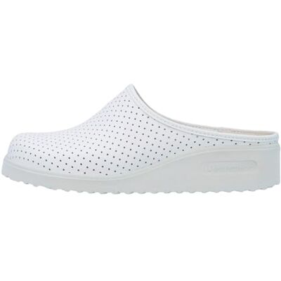 Berkemann Tec-Pro Thordu Zuecos de cuero unisex, Blanco, 46.5 Berkemann Tec-Pro Thordu Zuecos de cuero unisex, Blanco, 46.5