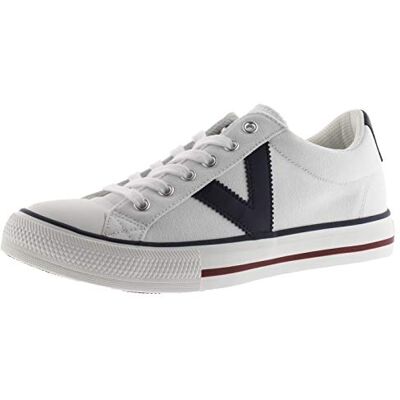 victoria Zapatillas Unisex Tribu Lona & Logotipo En Contraste & Puntera De Goma para Adulto Blanco 43 victoria Zapatillas Unisex Tribu Lona & Logotipo En Contraste & Puntera De Goma para Adulto Blanco 43