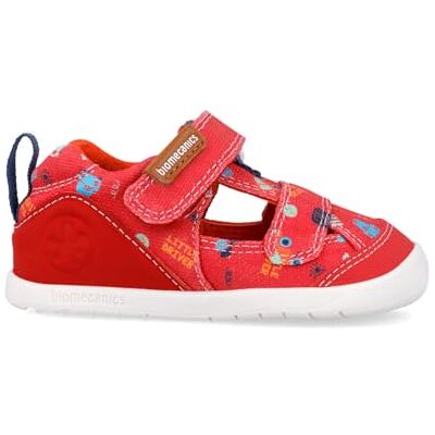 Biomecanics SANDALIA LONA ESTAMPADA ROJO Biomecanics SANDALIA LONA ESTAMPADA ROJO