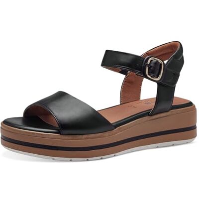 Jana Softline 001 Black Sandalia Plana Cómodo Calzado Diario múltiple Festivo Elegante, Mujer, Negro, 39 EU Ancho Jana Softline 001 Black Sandalia Plana Cómodo Calzado Diario múltiple Festivo Elegante, Mujer, Negro, 39 EU Ancho