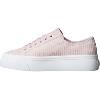 Calvin Sneaker con Suela Vulcanizada Mujer Lace Up Corduroy con Plataforma, Rosa (Hushed Pink), 35 Calvin Sneaker con Suela Vulcanizada Mujer Lace Up Corduroy con Plataforma, Rosa (Hushed Pink), 35