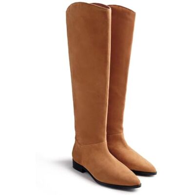 GIOSEPPO Bota alta de piel Modelo FOSTORIA color Cuero, talla 37 GIOSEPPO Bota alta de piel Modelo FOSTORIA color Cuero, talla 37