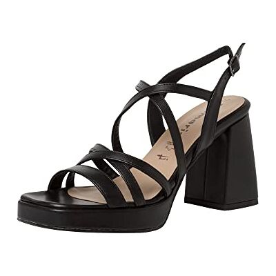 Tamaris 1-28366-20, Sandalia Mujer, Negro Mate, 39 EU Tamaris 1-28366-20, Sandalia Mujer, Negro Mate, 39 EU