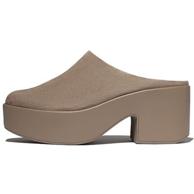 Fitflop Plataformas de Gamuza con tacón para Mujer, marrón, 43 EU Fitflop Plataformas de Gamuza con tacón para Mujer, marrón, 43 EU