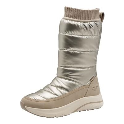 Tamaris WL Boot Botas de nieve para mujer, color champán, talla 39 EU, champán, 39 EU Tamaris WL Boot Botas de nieve para mujer, color champán, talla 39 EU, champán, 39 EU