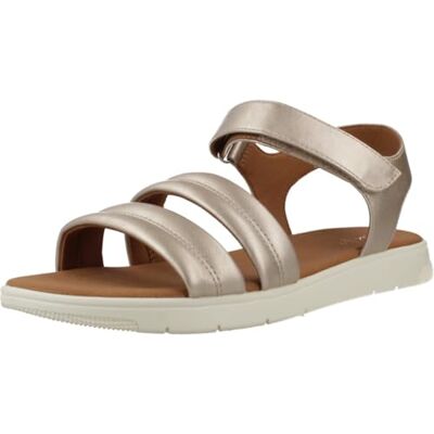 Geox D DANDRA C, Sandalia Plana Mujer, Lt Gold, 37 EU Geox D DANDRA C, Sandalia Plana Mujer, Lt Gold, 37 EU