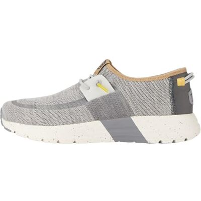 HEYDUDE Zapatillas Deportivas Sirocco M para Hombre, Gris Claro Blanco, 42 EU HEYDUDE Zapatillas Deportivas Sirocco M para Hombre, Gris Claro Blanco, 42 EU